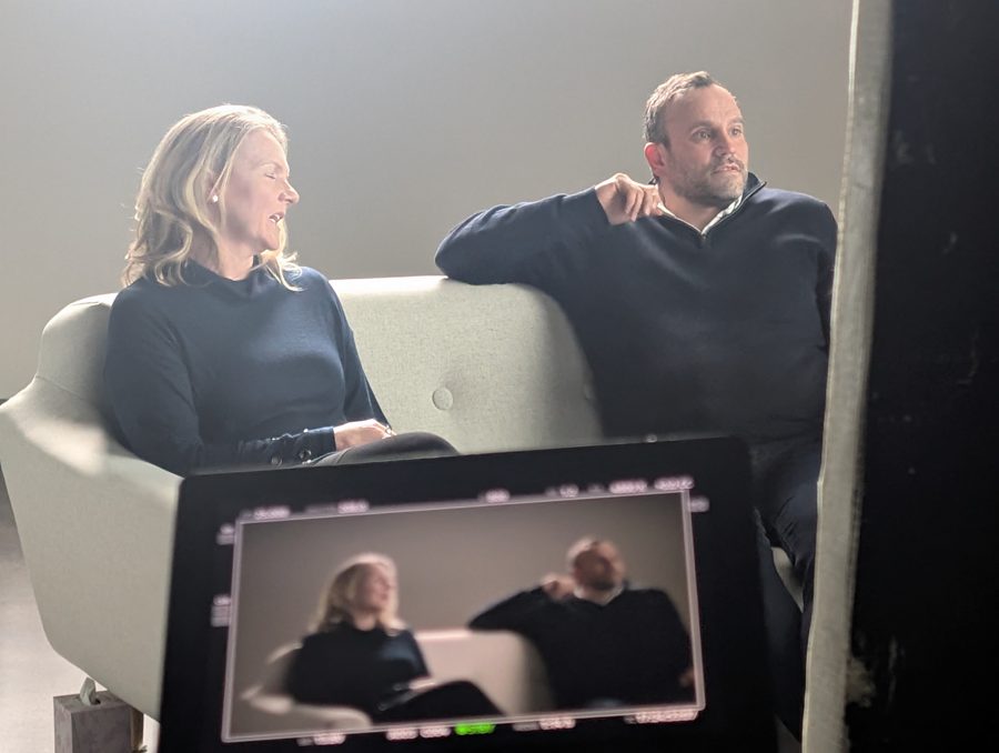 Behind the scenes on an Omni shoot