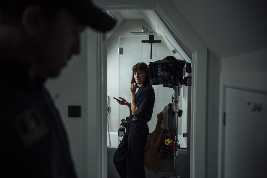 Behind the scenes on an Omni shoot