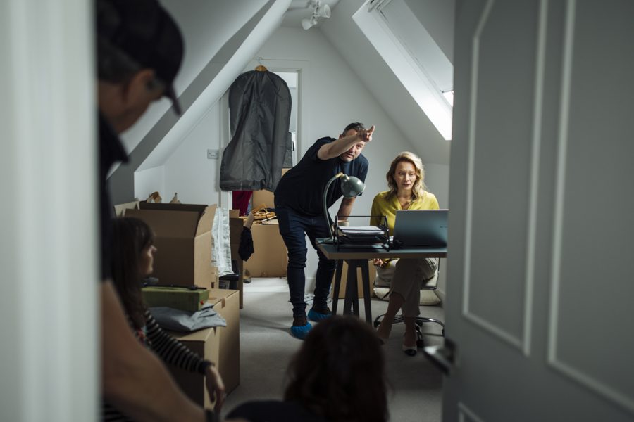 Behind the scenes on an Omni shoot