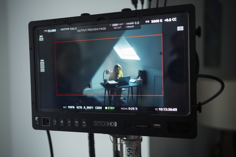 Behind the scenes on an Omni shoot