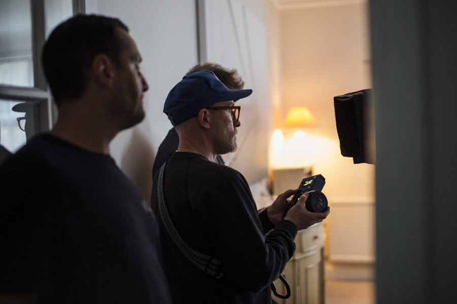 Behind the scenes on an Omni shoot