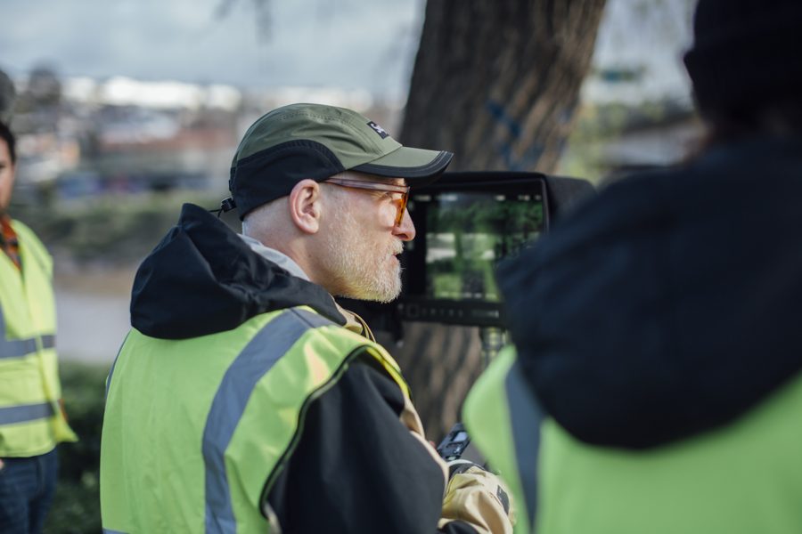 Behind the scenes on an Omni shoot