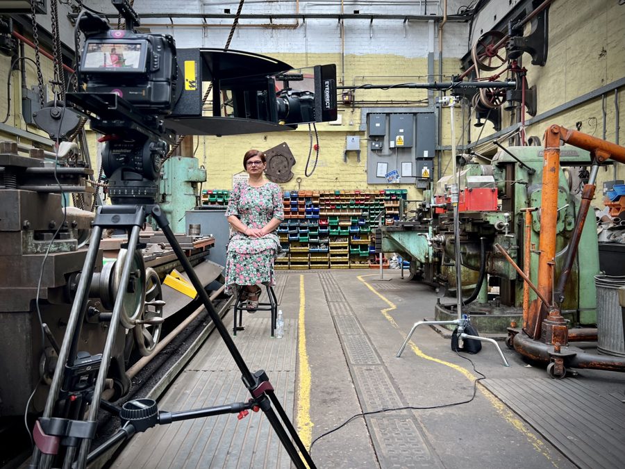 Behind the scenes on an Omni shoot