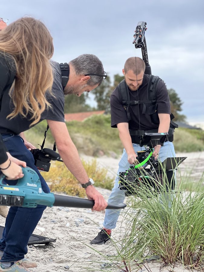 Behind the scenes on an Omni shoot