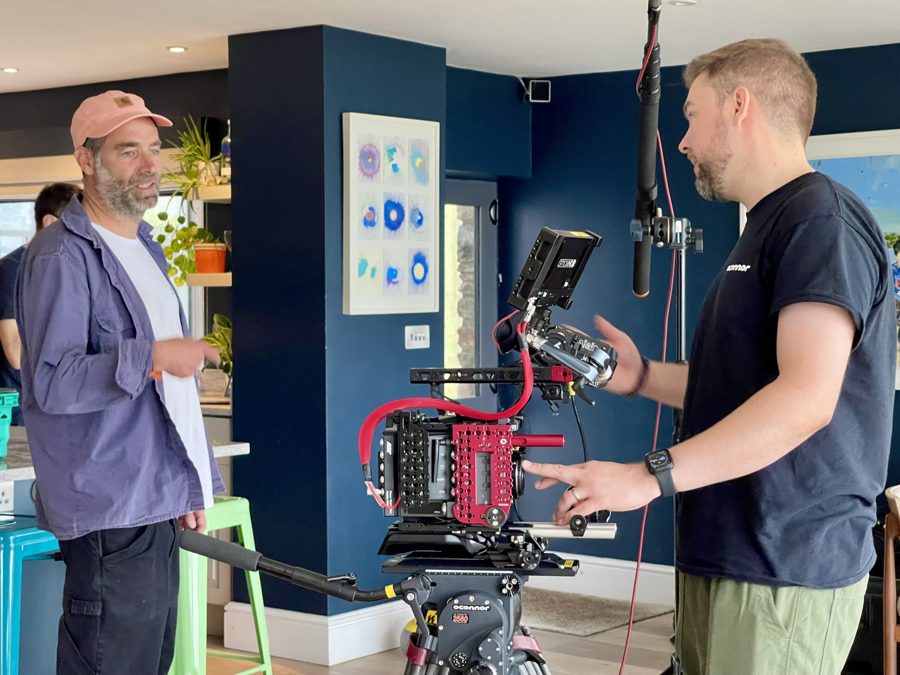 Behind the scenes on an Omni shoot