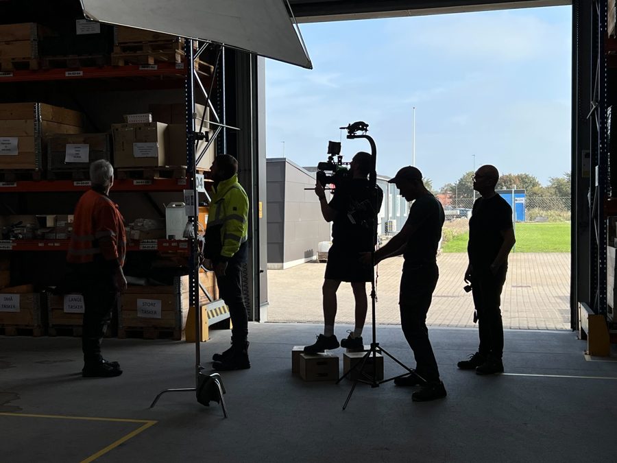 Behind the scenes on an Omni shoot