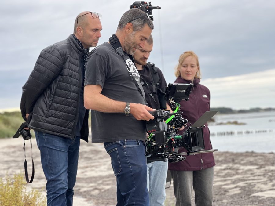 Behind the scenes on an Omni shoot