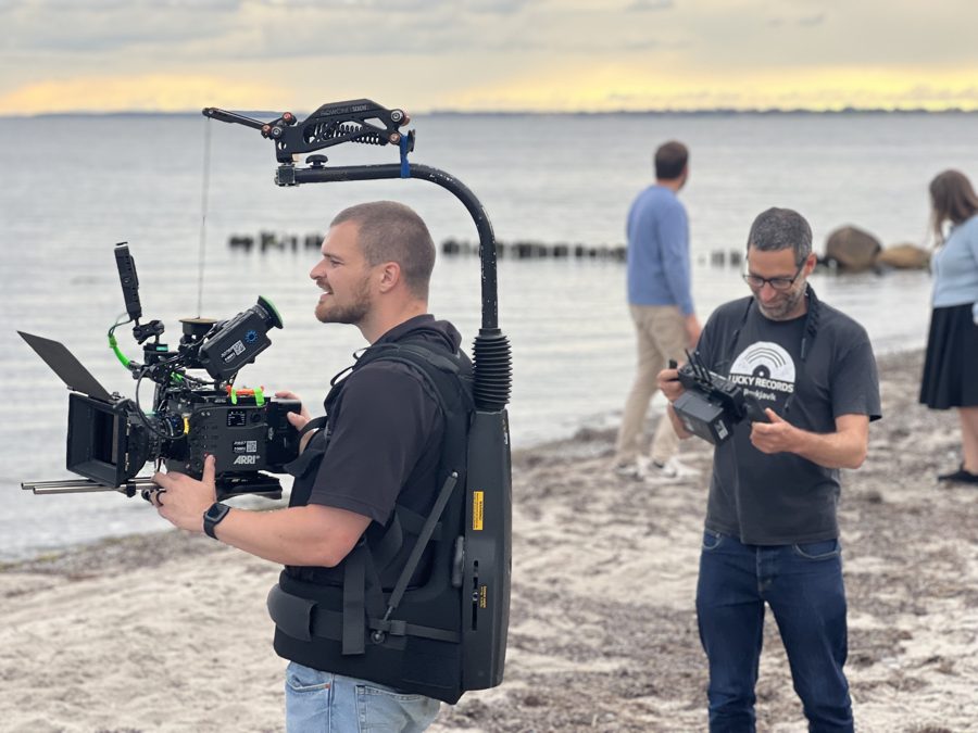 Behind the scenes on an Omni shoot