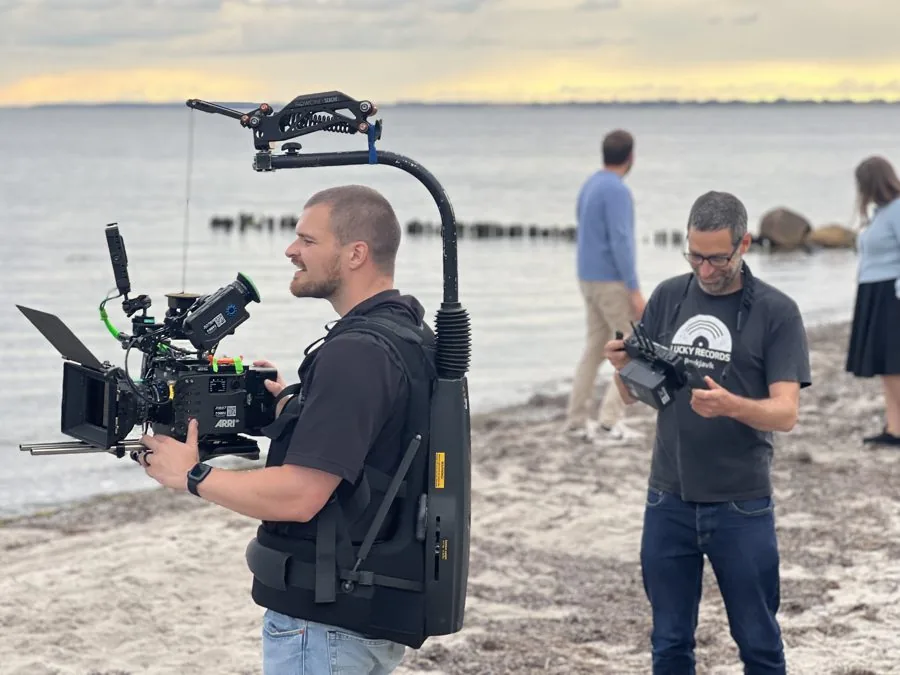 Behind the scenes on an Omni shoot