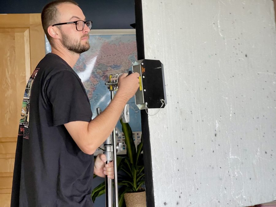 Behind the scenes on an Omni shoot