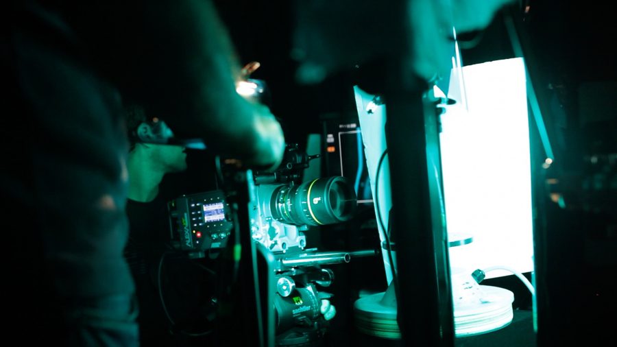 Behind the scenes on an Omni shoot