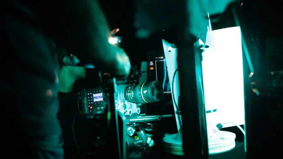 Behind the scenes on an Omni shoot