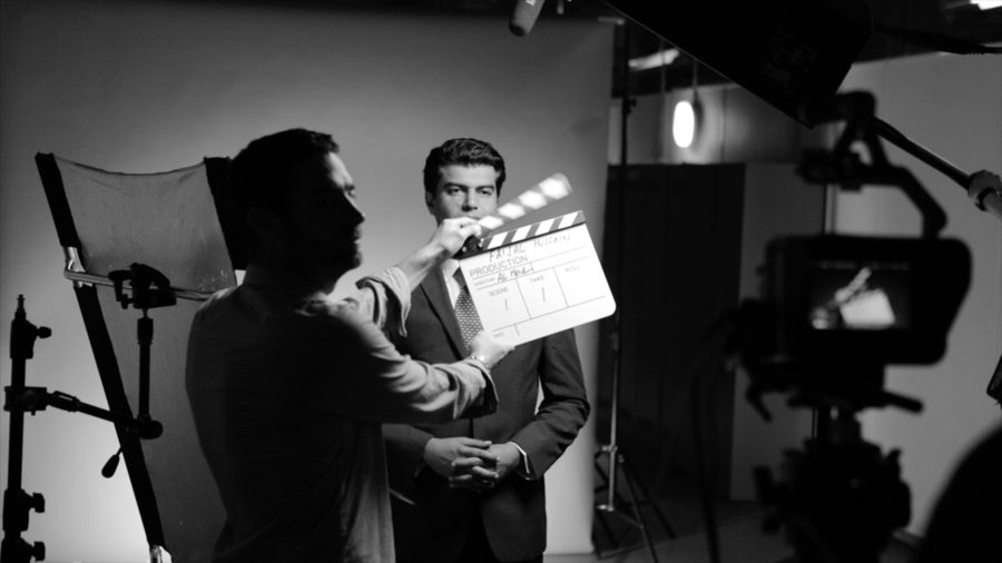 Behind the scenes on an Omni shoot