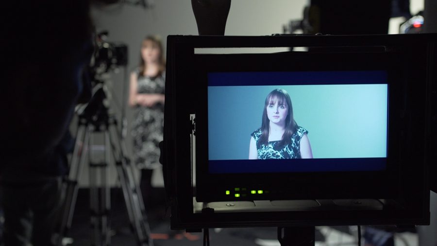 Behind the scenes on an Omni shoot